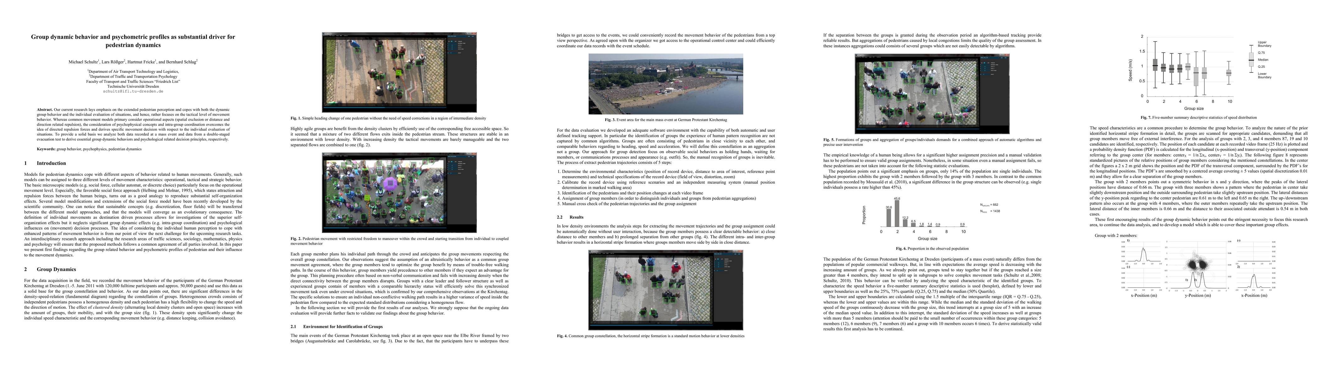 Thumbnail for Group dynamic behavior and psychometric profiles as substantial driver
  for pedestrian dynamics