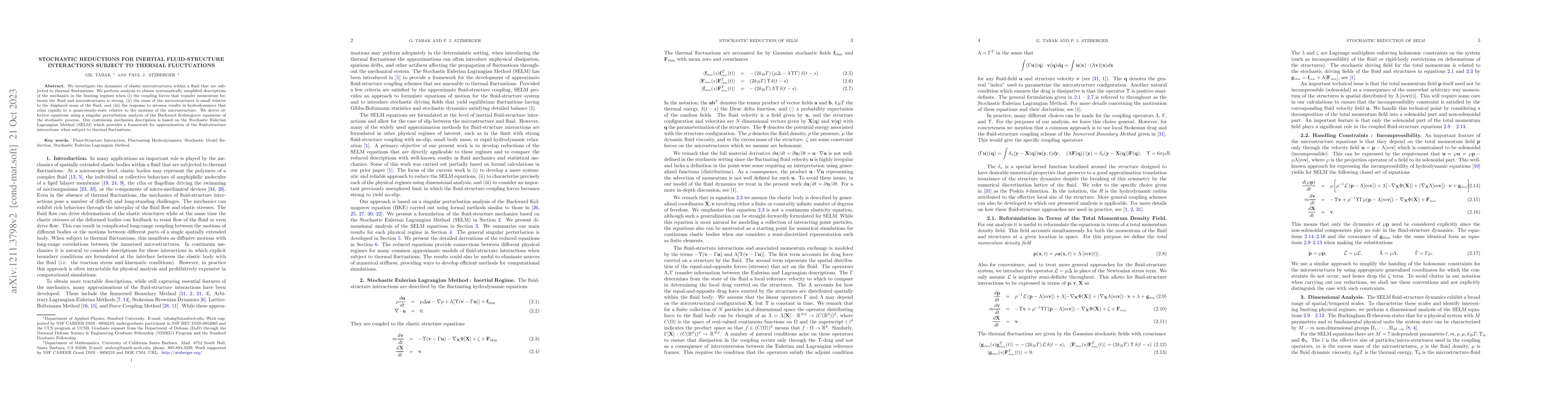Thumbnail for Systematic Stochastic Reduction of Inertial Fluid-Structure Interactions
  subject to Thermal Fluctuations