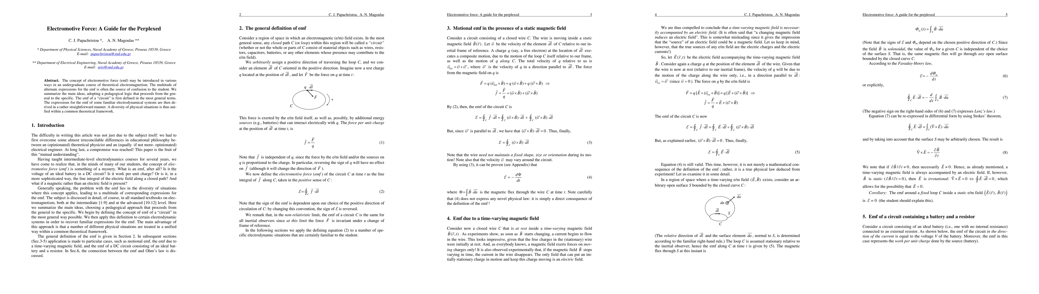 Thumbnail for Electromotive Force: A Guide for the Perplexed