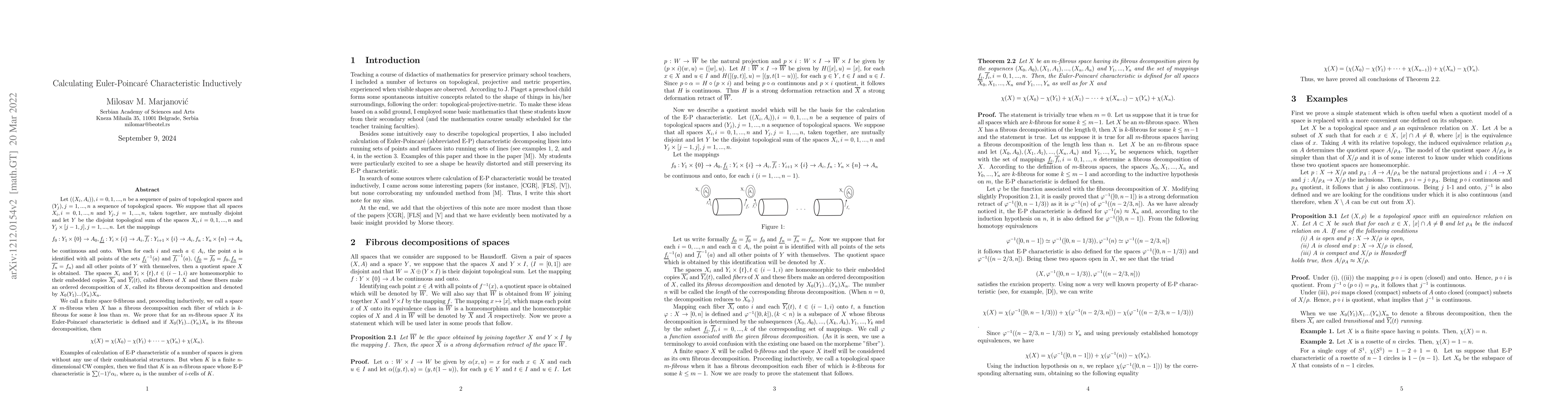 Thumbnail for Calculating Euler-Poincare characteristic inductively