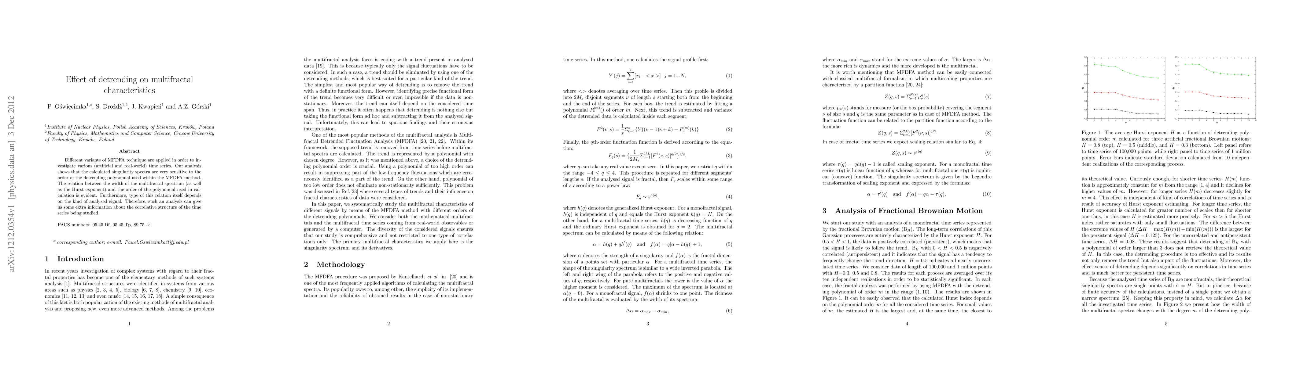 Thumbnail for Effect of detrending on multifractal characteristics