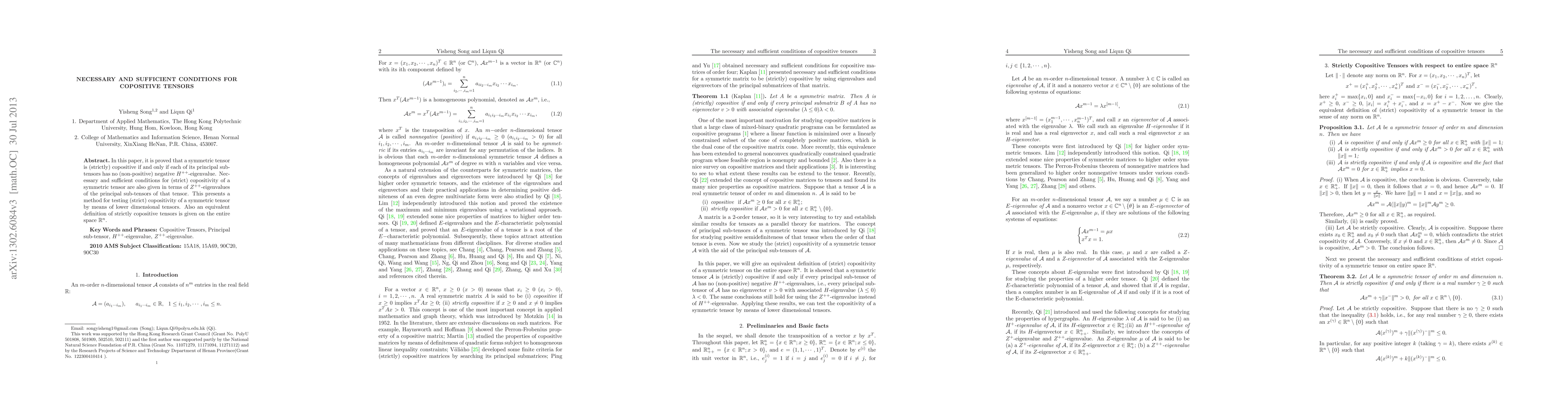 Thumbnail for The necessary and sufficient conditions of copositive tensors