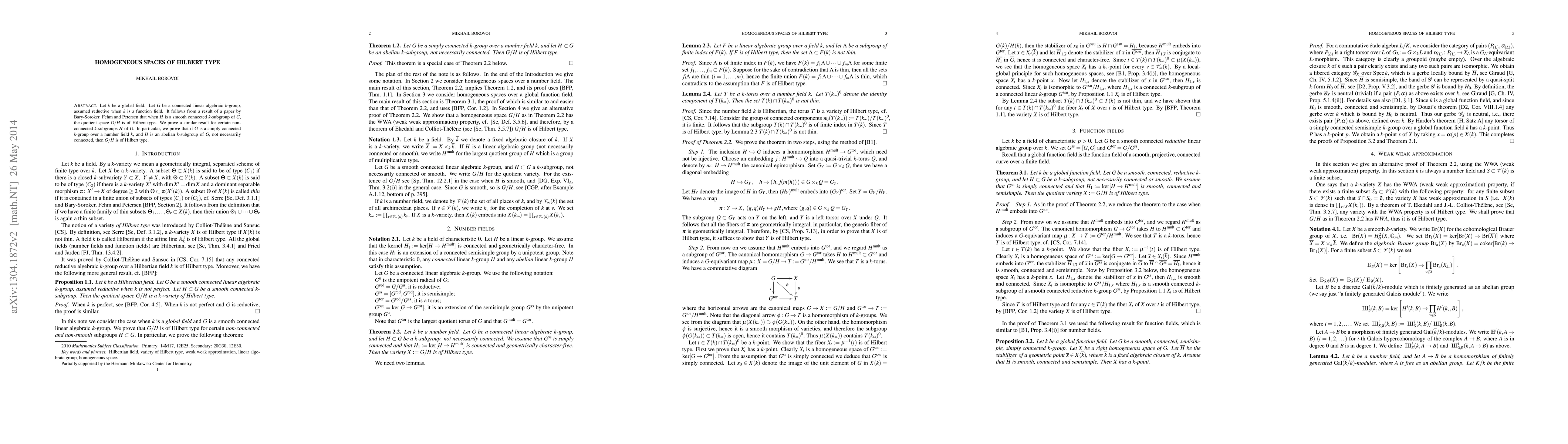Thumbnail for Homogeneous spaces of Hilbert type