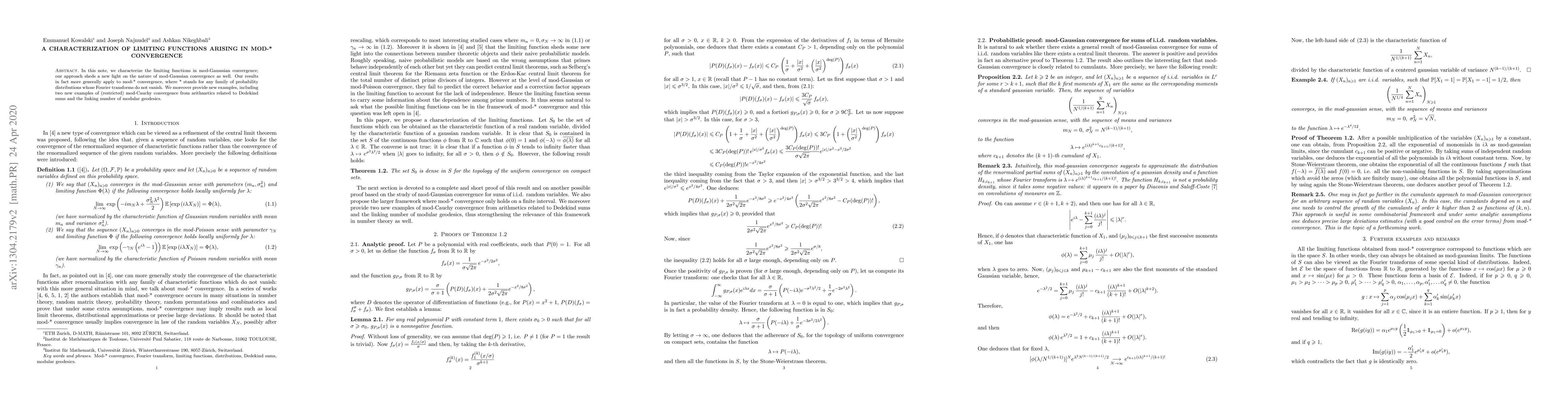 Thumbnail for A characterization of limiting functions arising in mod-* convergence