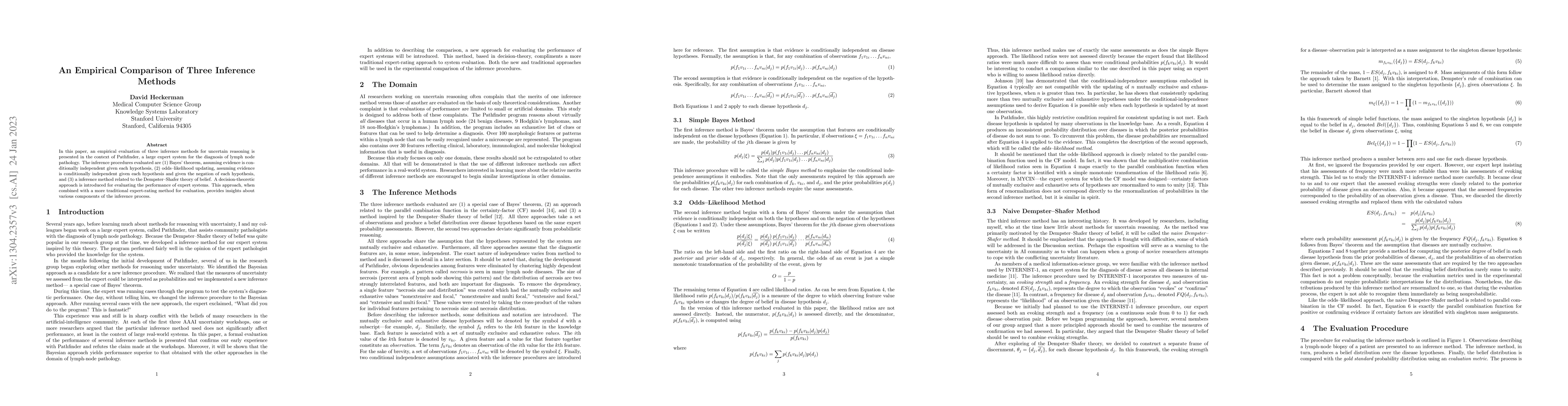 Thumbnail for An Empirical Comparison of Three Inference Methods
