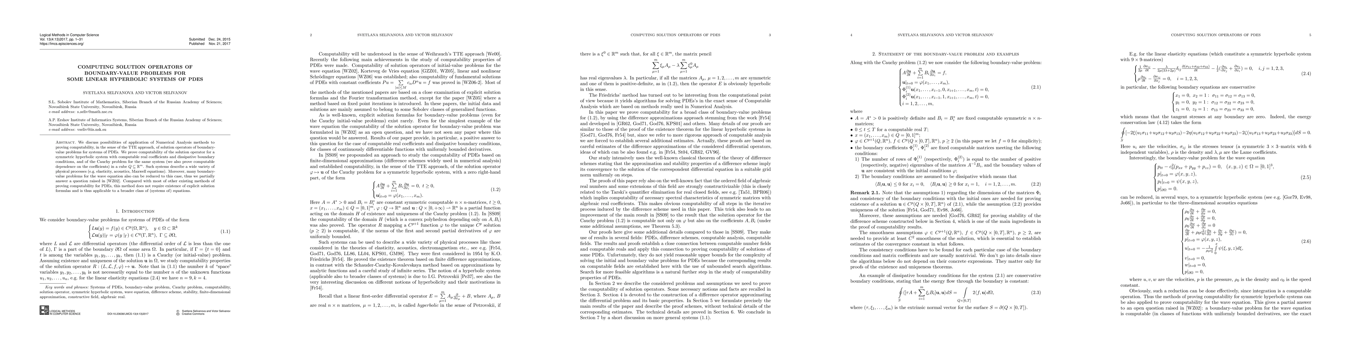 Thumbnail for Computing Solution Operators of Boundary-value Problems for Some Linear
  Hyperbolic Systems of PDEs