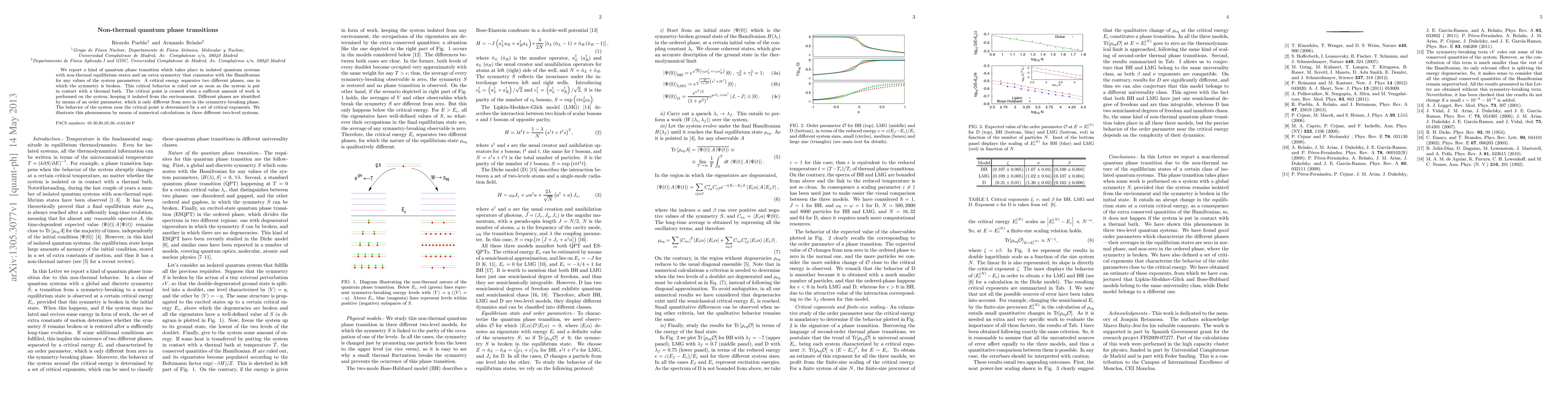 Thumbnail for Non-thermal quantum phase transitions