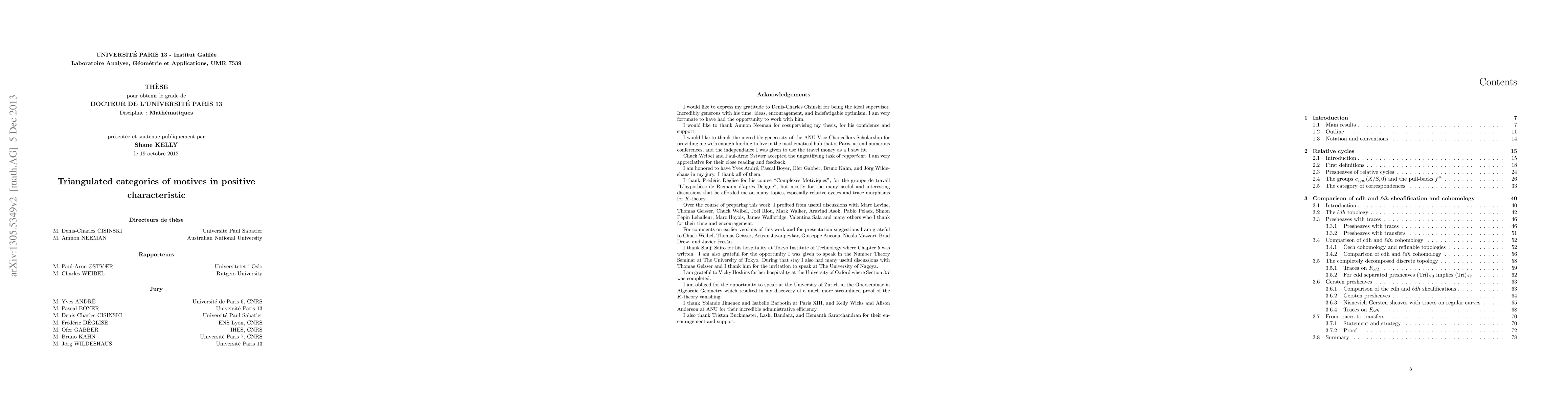 Thumbnail for Triangulated categories of motives in positive characteristic