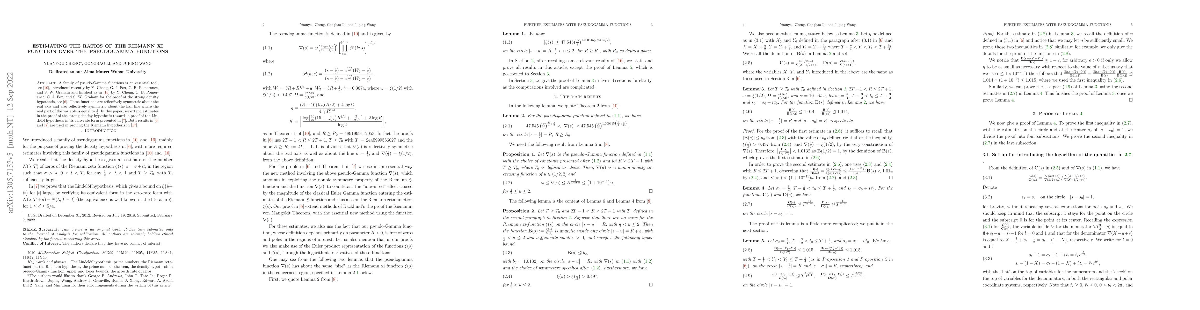 Thumbnail for Further Estimates with Pseudogamma functions