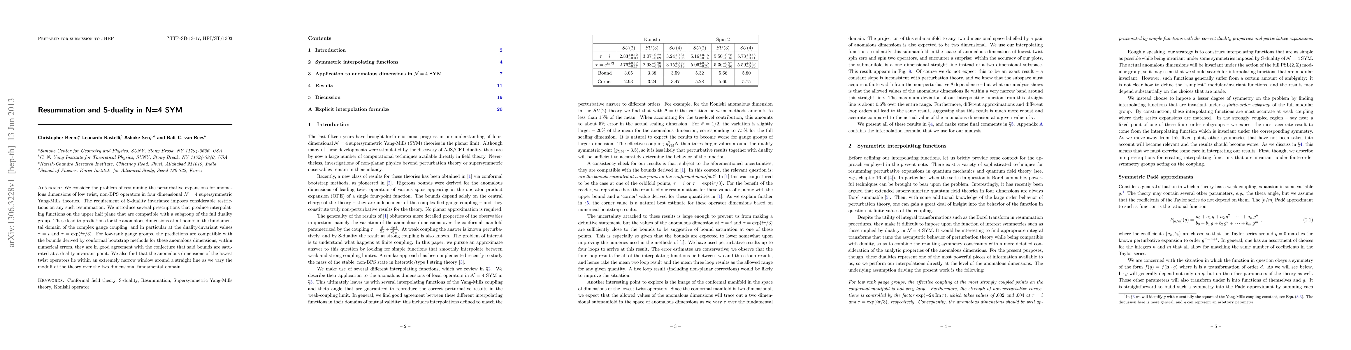 Thumbnail for Resummation and S-duality in N=4 SYM