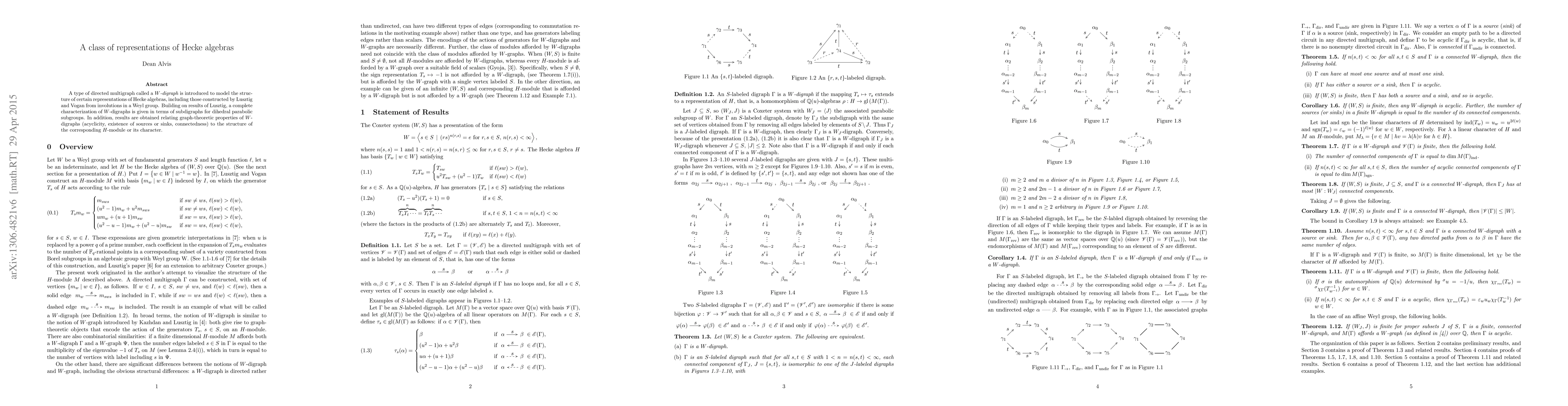 Thumbnail for A class of representations of Hecke algebras