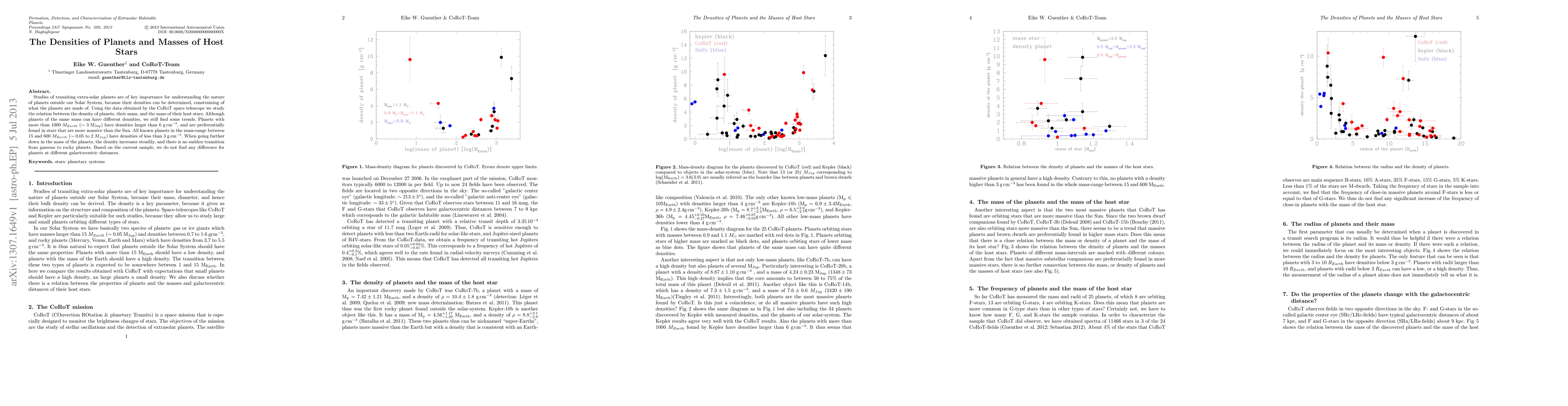 Thumbnail for The Densities of Planets and the Masses of Host Stars