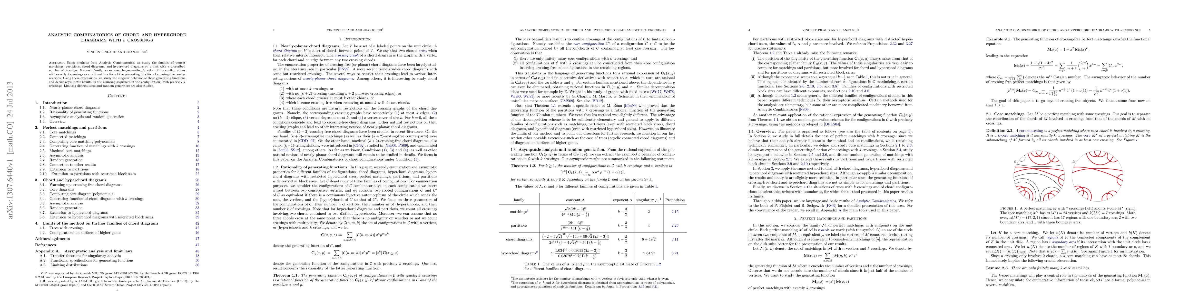 Thumbnail for Analytic combinatorics of chord and hyperchord diagrams with $k$
  crossings