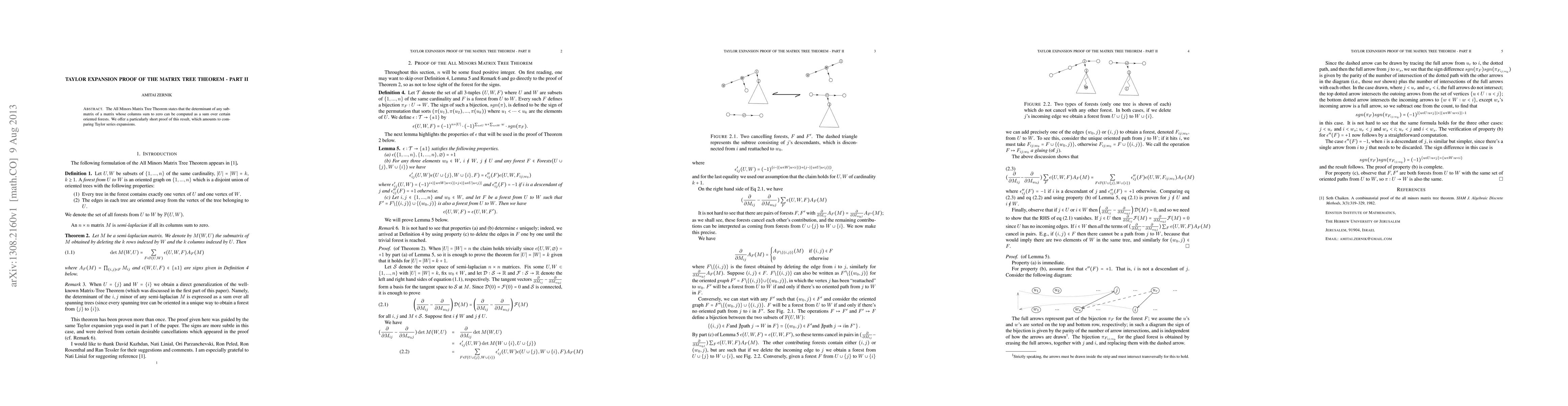 Thumbnail for Taylor Expansion Proof of the Matrix Tree Theorem - Part II