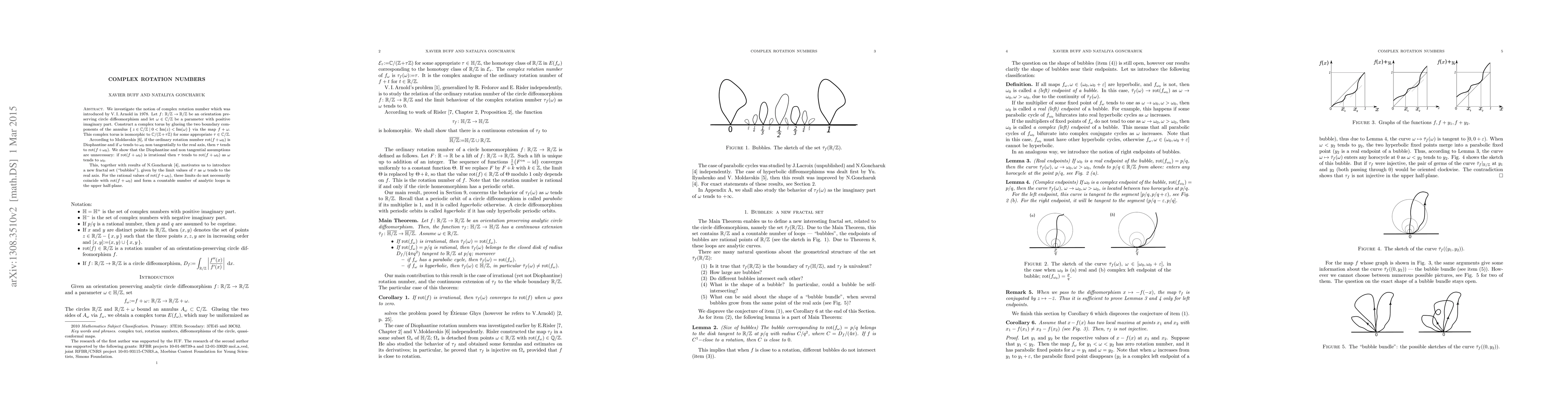 Thumbnail for Complex rotation numbers