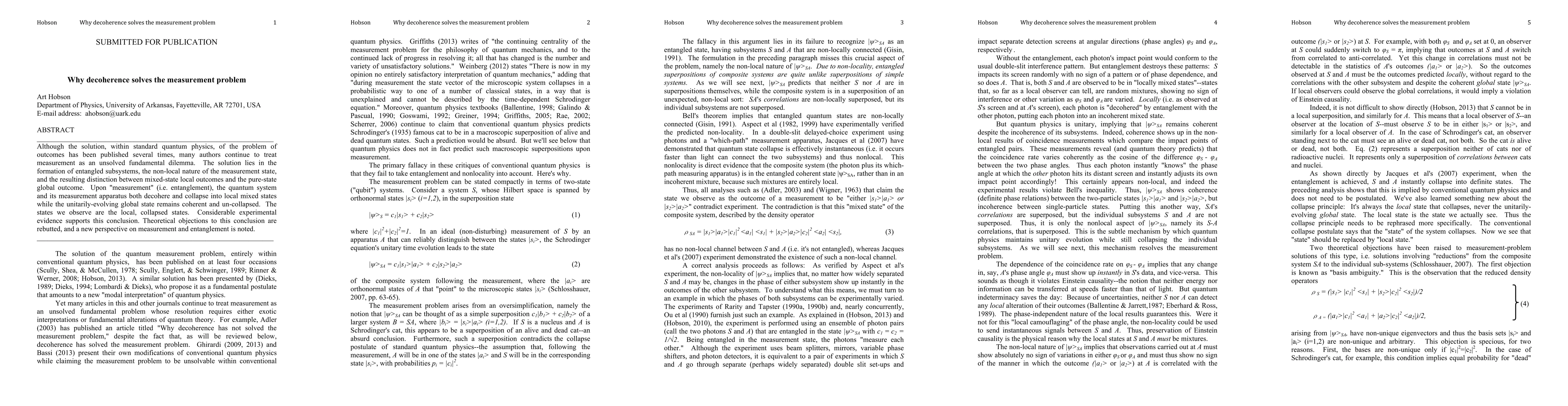 Thumbnail for Why decoherence solves the measurement problem