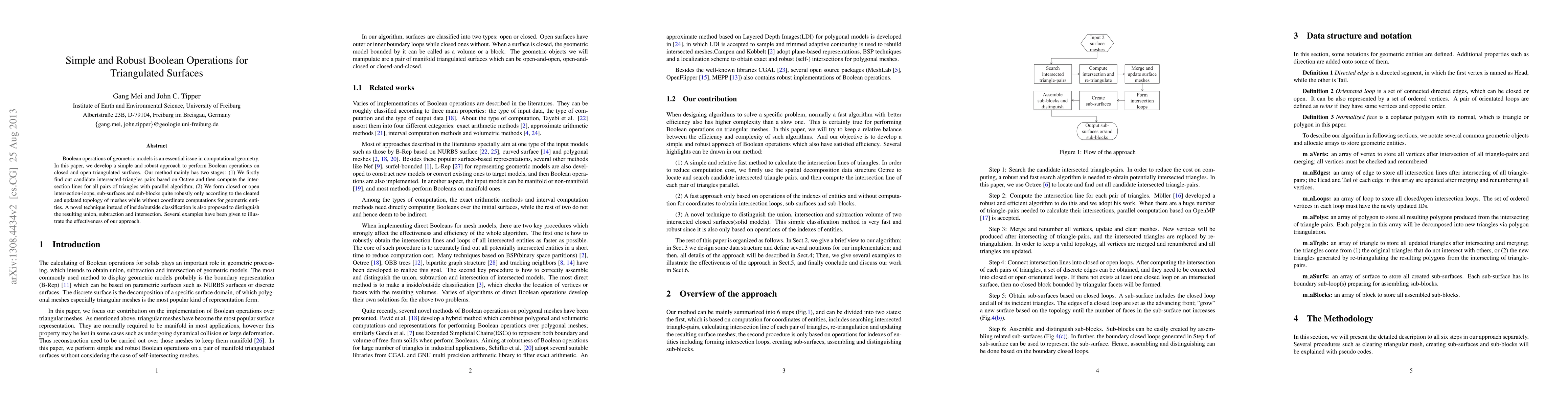 Thumbnail for Simple and Robust Boolean Operations for Triangulated Surfaces