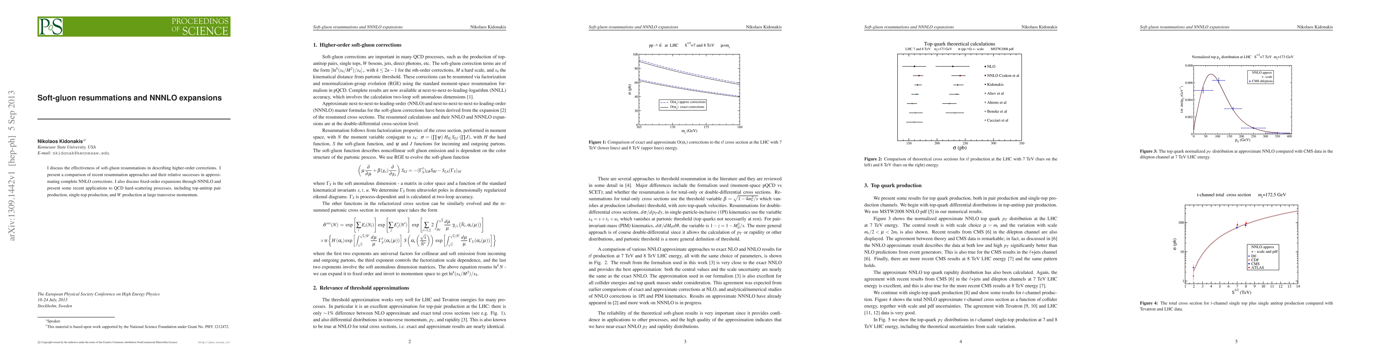 Thumbnail for Soft-gluon resummations and NNNLO expansions