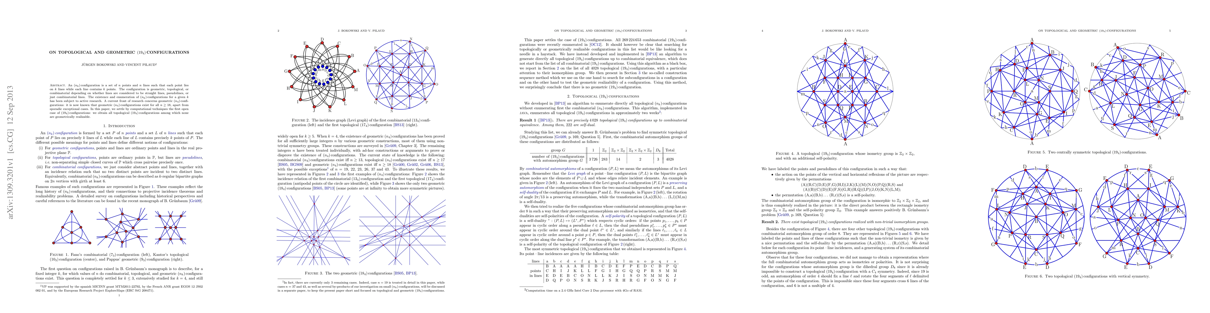 Thumbnail for On topological and geometric $(19_4)$ configurations