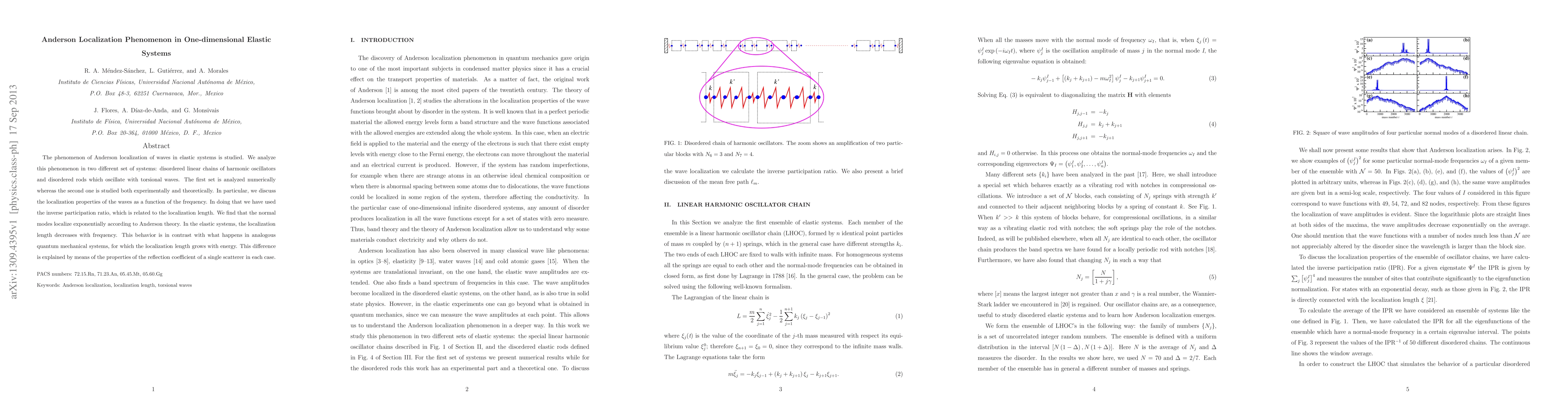 Thumbnail for Anderson Localization Phenomenon in One-dimensional Elastic Systems