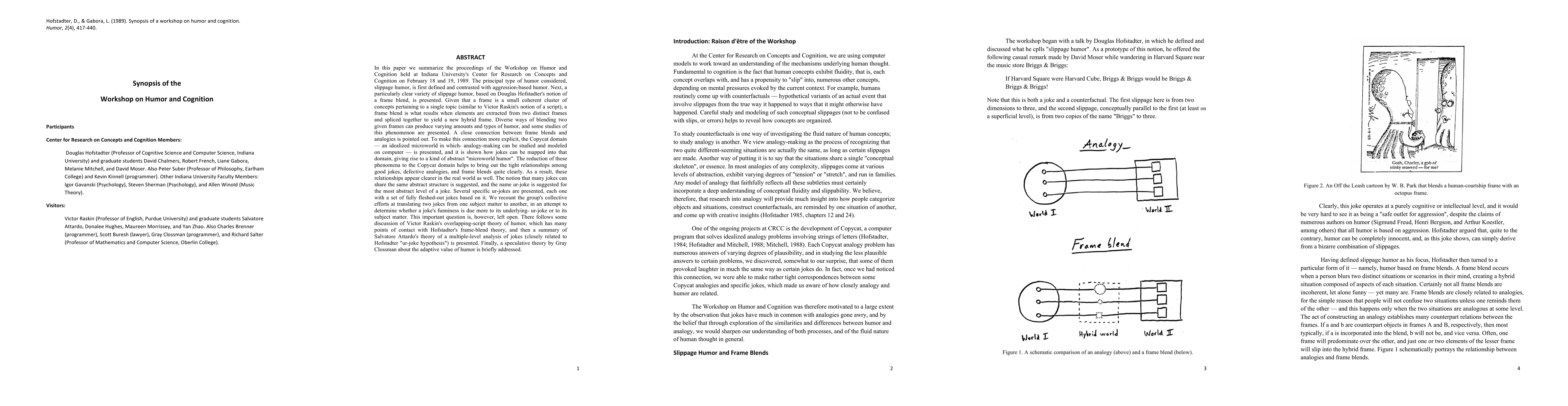 Thumbnail for Synopsis of the workshop on humor and cognition
