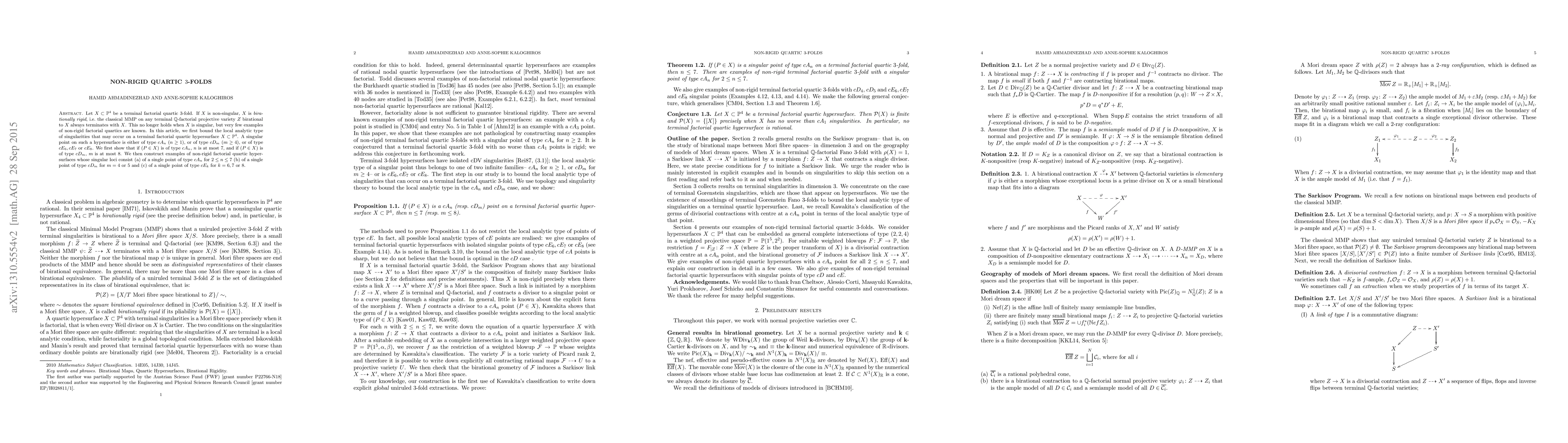 Thumbnail for Non-rigid quartic 3-folds
