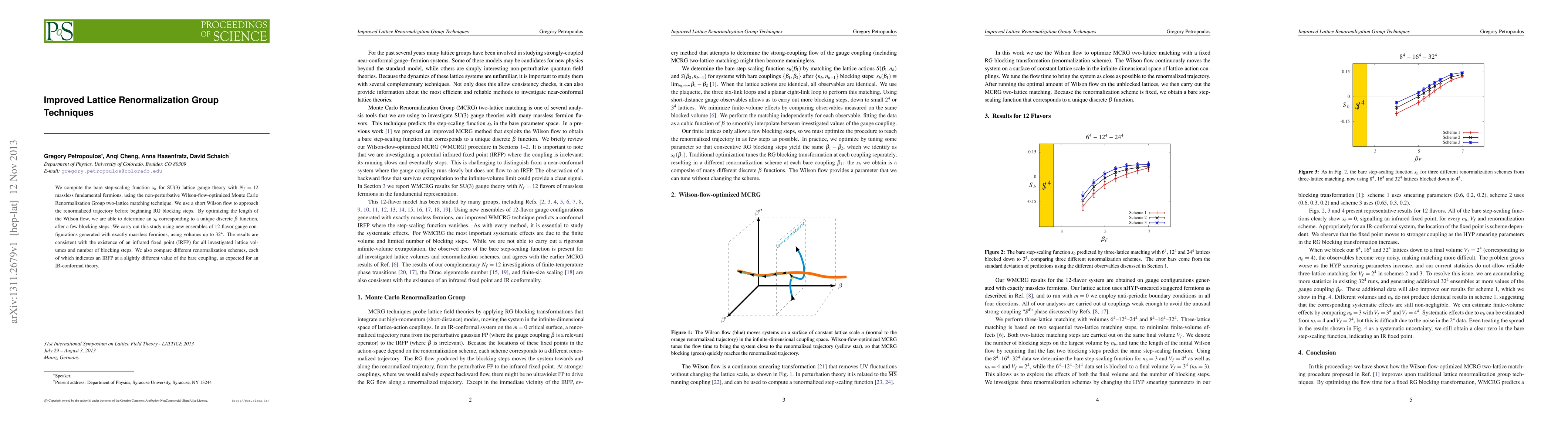 Thumbnail for Improved Lattice Renormalization Group Techniques