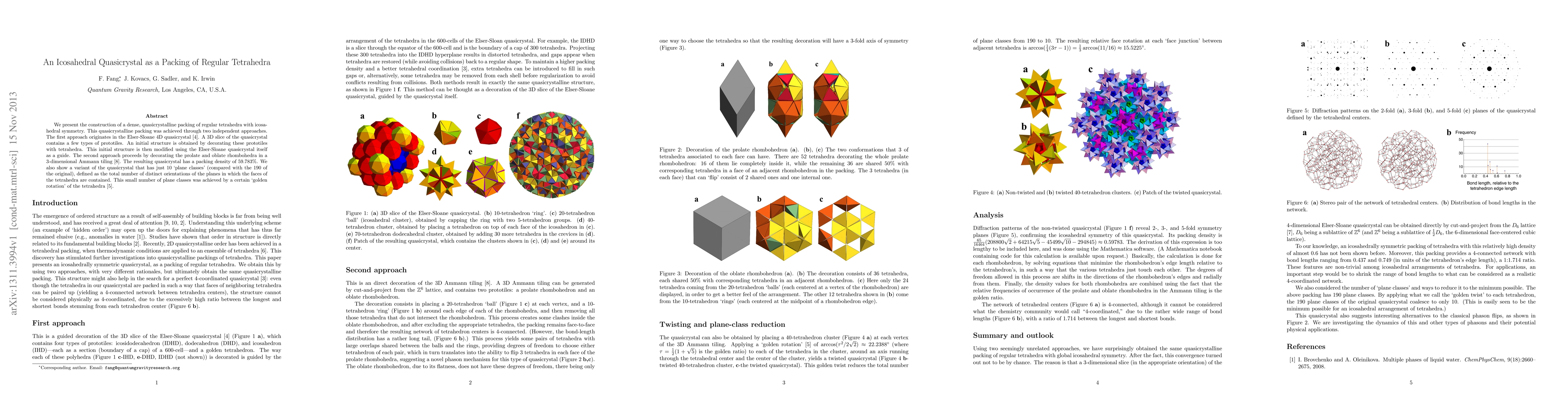 Thumbnail for An Icosahedral Quasicrystal as a Packing of Regular Tetrahedra