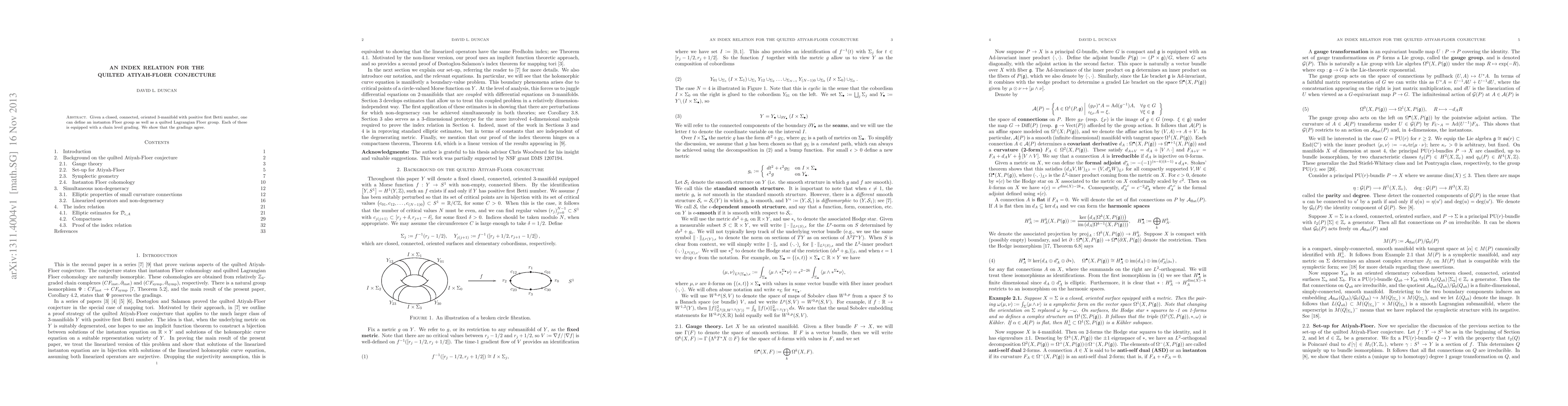 Thumbnail for An index relation for the quilted Atiyah-Floer conjecture