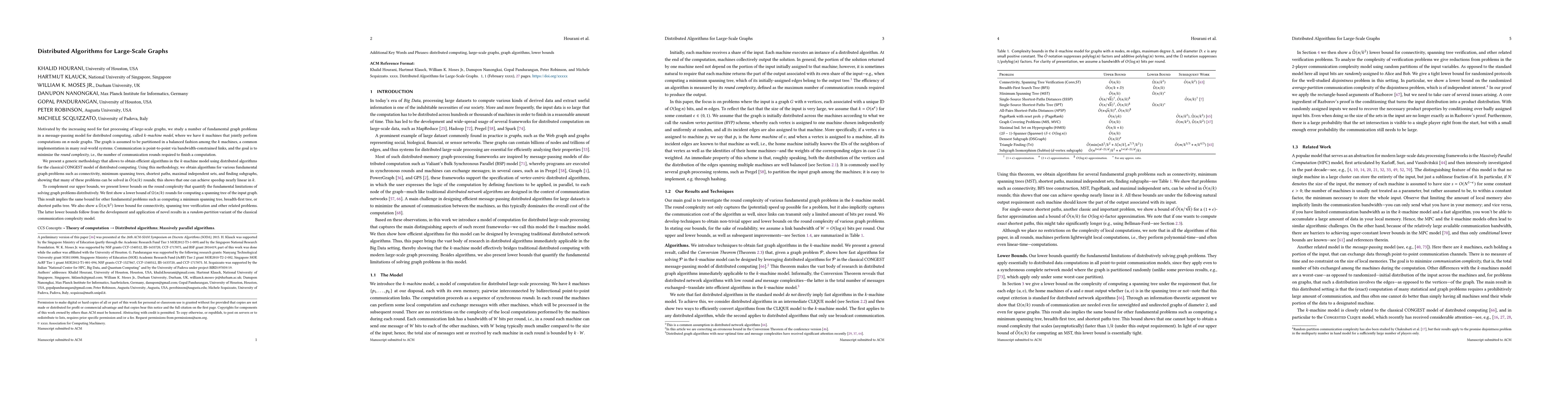 Thumbnail for Distributed Algorithms for Large-Scale Graphs