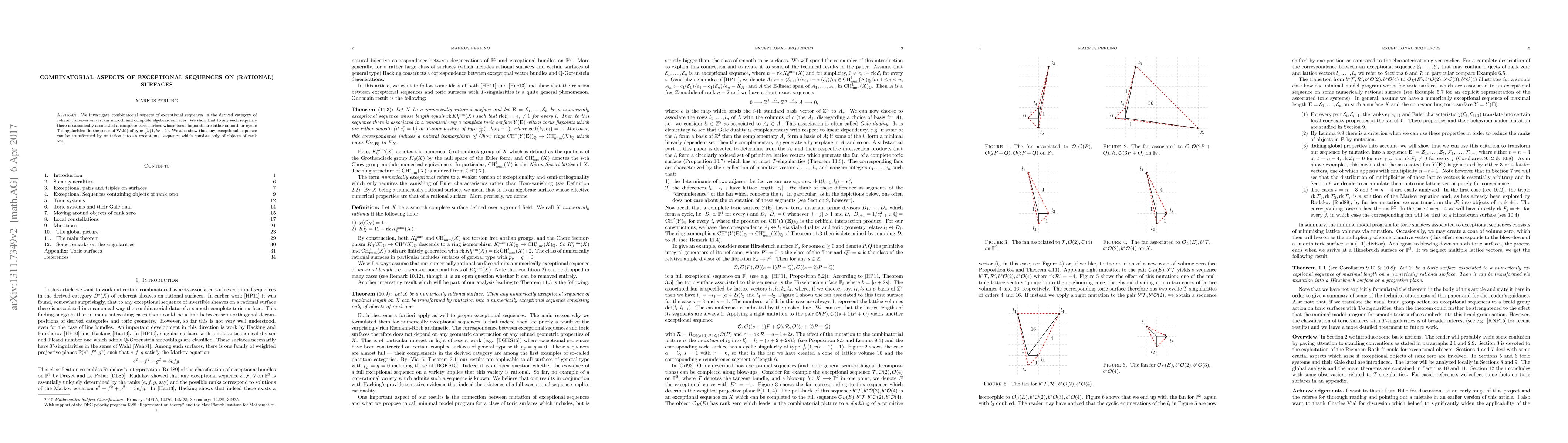 Thumbnail for Combinatorial aspects of exceptional sequences on (rational) surfaces