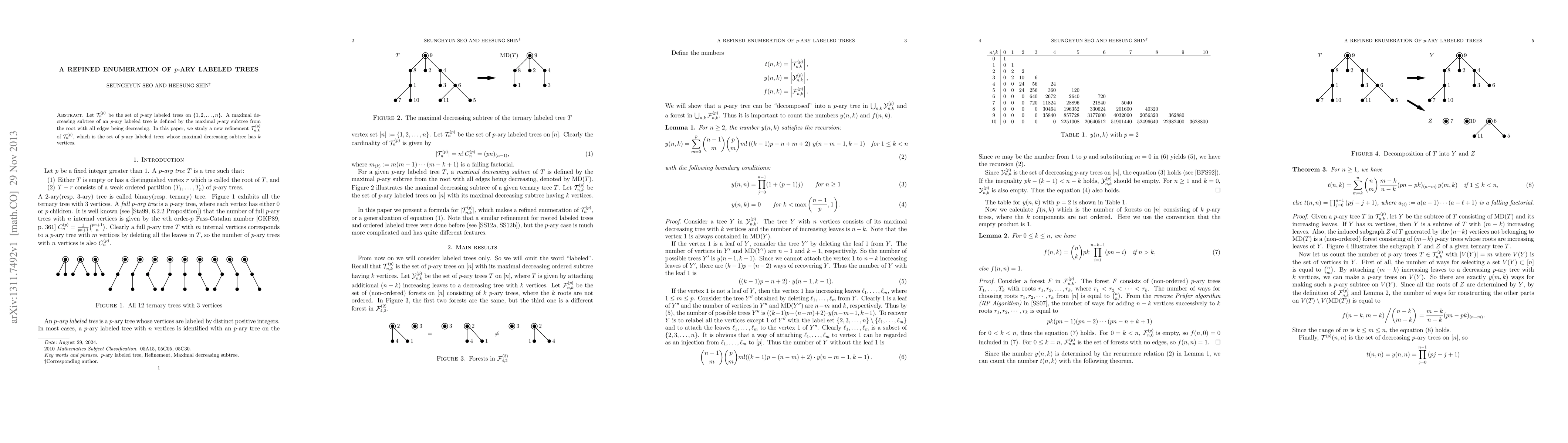 Thumbnail for A refined enumeration of $p$-ary labeled trees