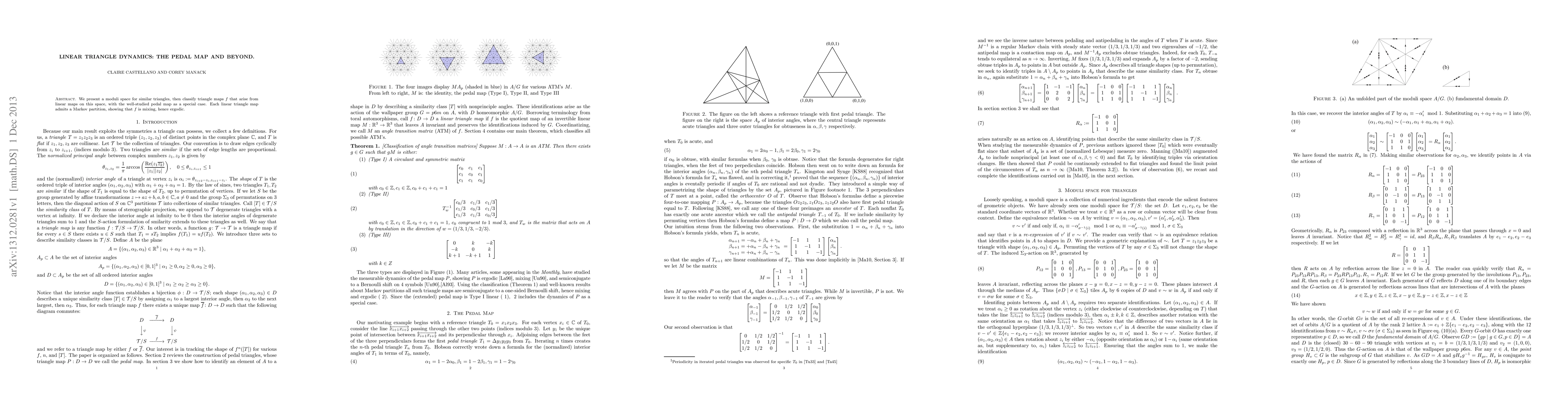 Thumbnail for Linear Triangle Dynamics: The Pedal Map and Beyond