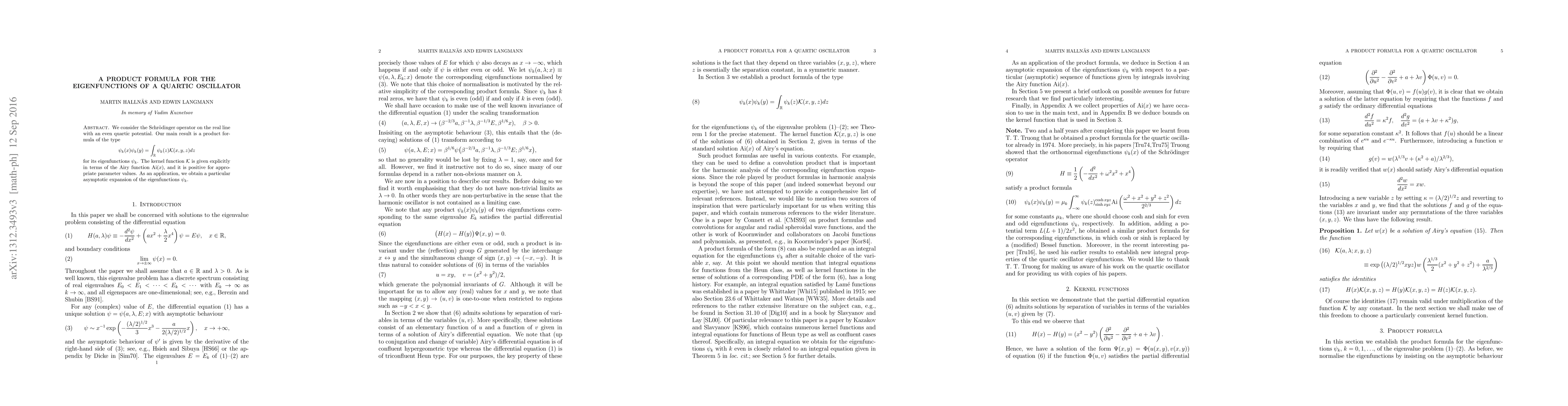 Thumbnail for A product formula for the eigenfunctions of a quartic oscillator