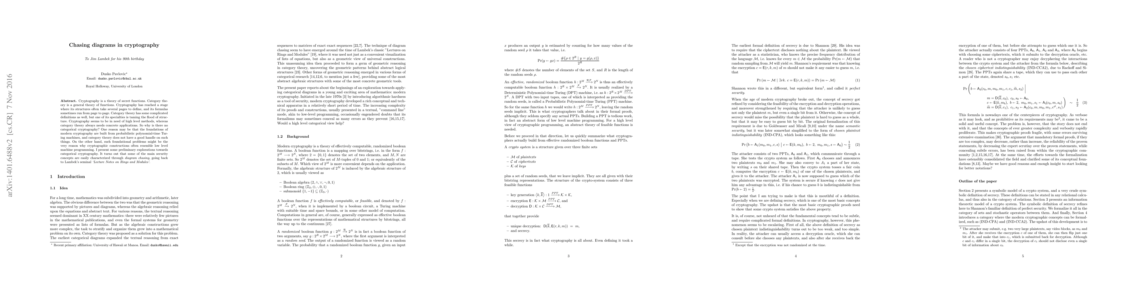 Thumbnail for Chasing diagrams in cryptography