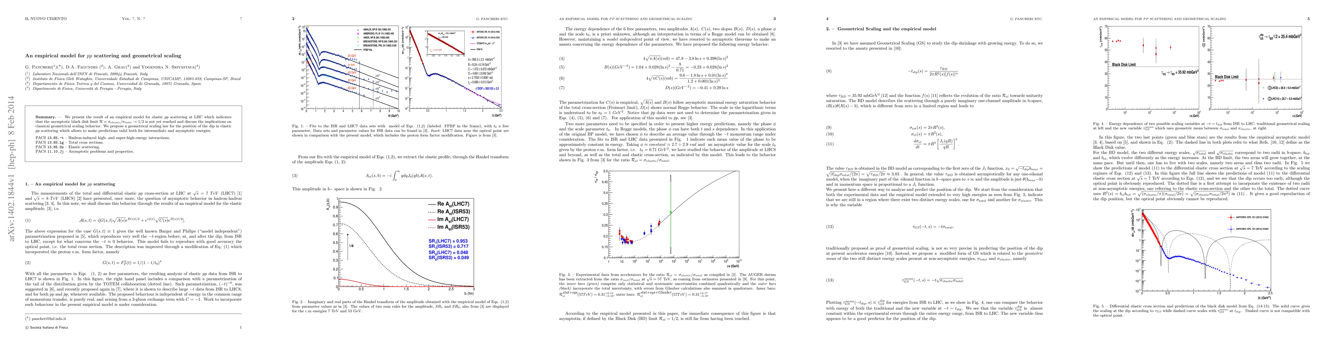 Thumbnail for An empirical model for $pp$ scattering and geometrical scaling
