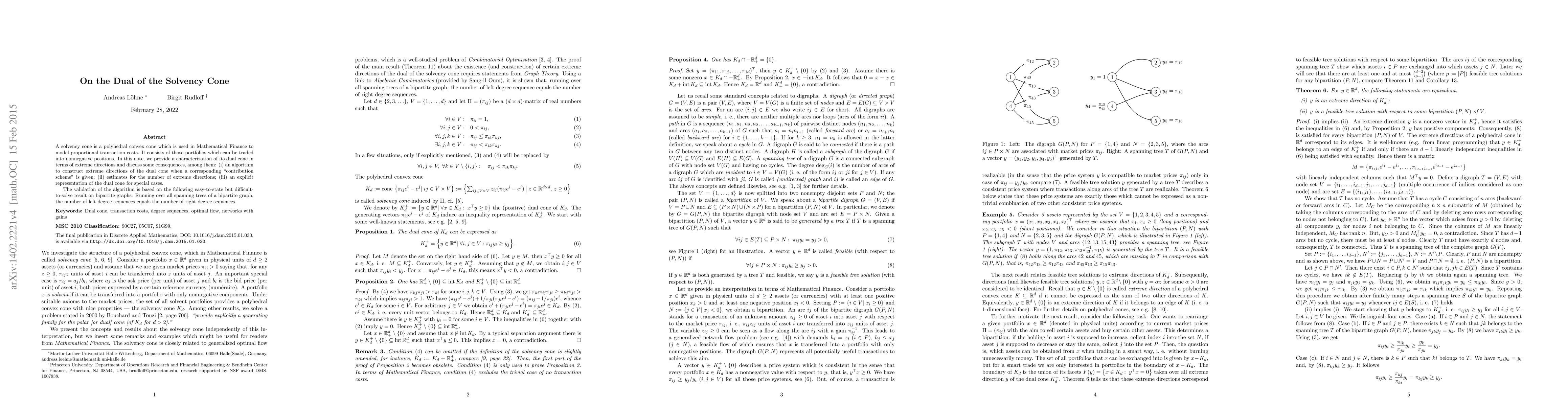 Thumbnail for On the Dual of the Solvency Cone