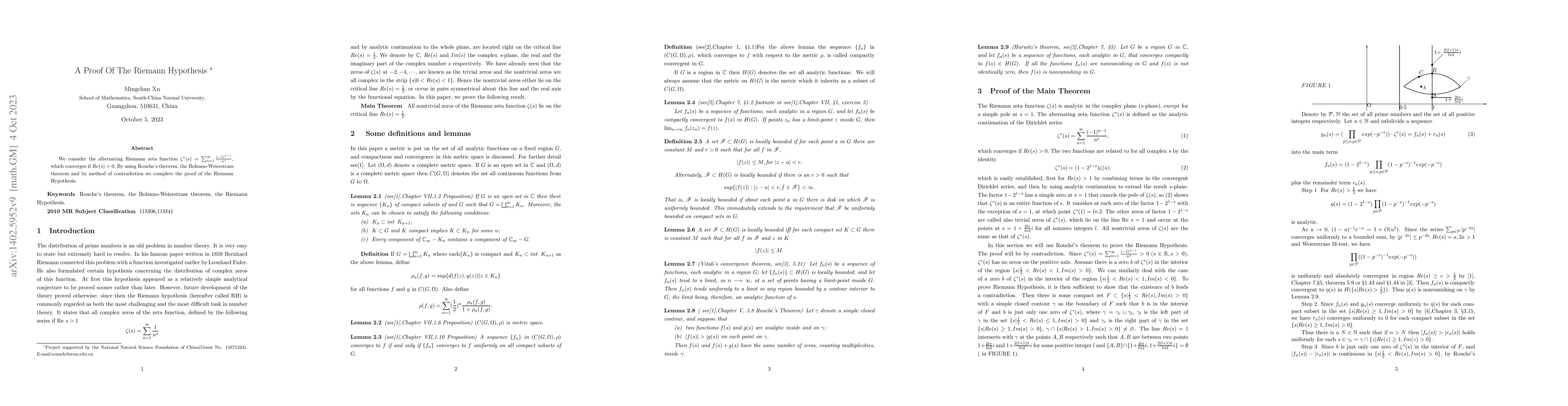 Thumbnail for A Proof Of The Riemann Hypothesis