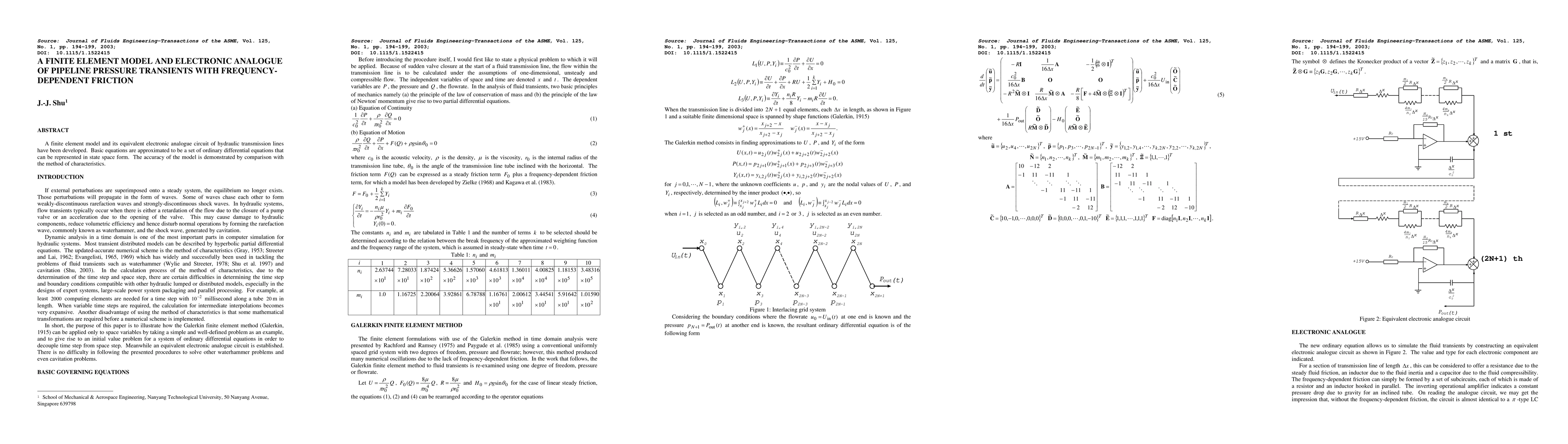 Thumbnail for A finite element model and electronic analogue of pipeline pressure
  transients with frequency-dependent friction
