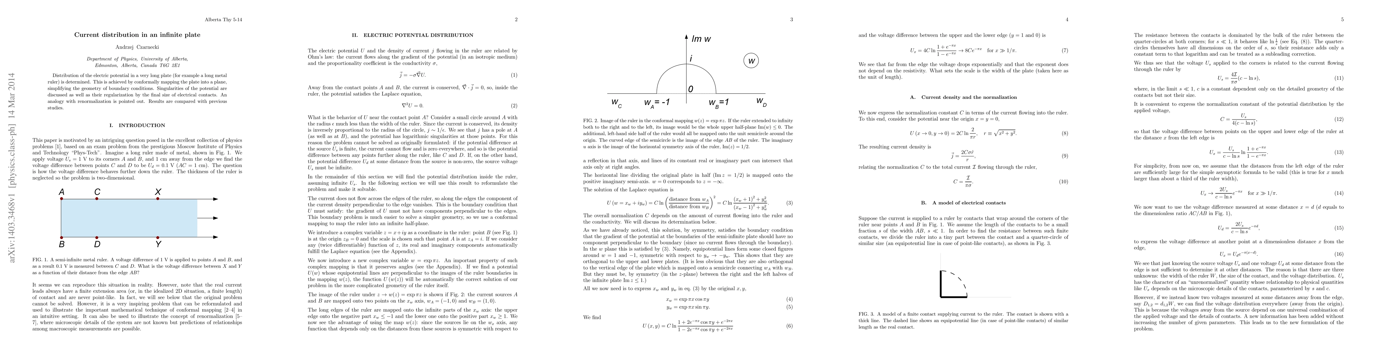 Thumbnail for Current distribution in an infinite plate