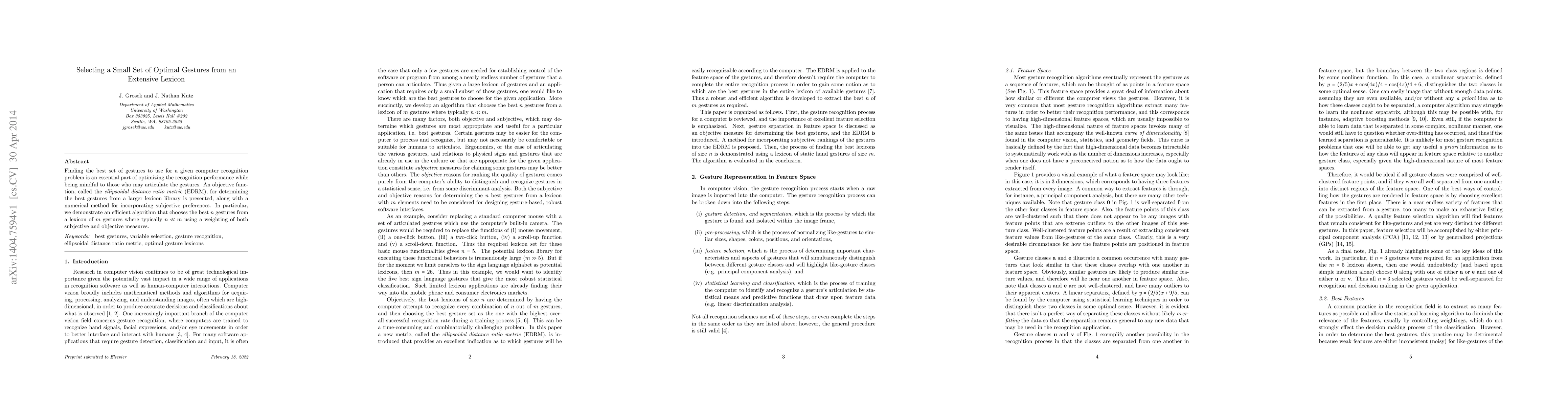 Thumbnail for Selecting a Small Set of Optimal Gestures from an Extensive Lexicon