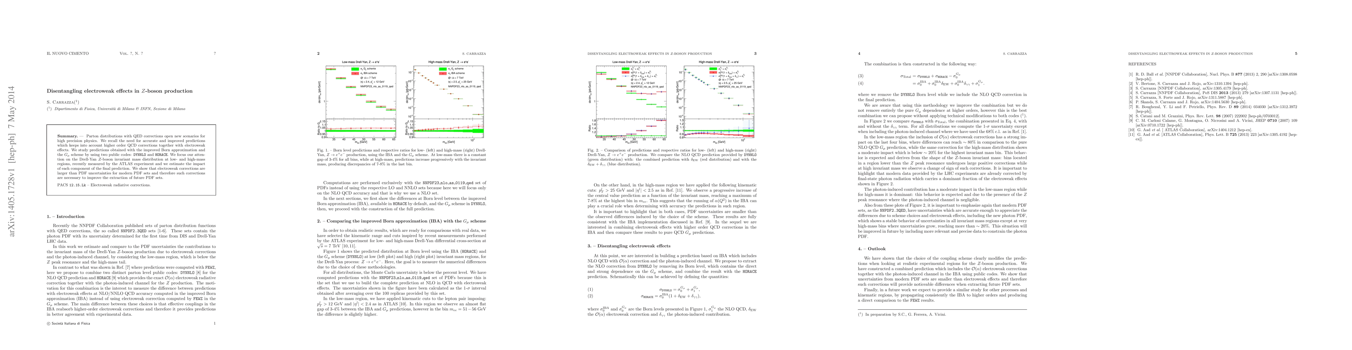 Thumbnail for Disentangling electroweak effects in Z-boson production