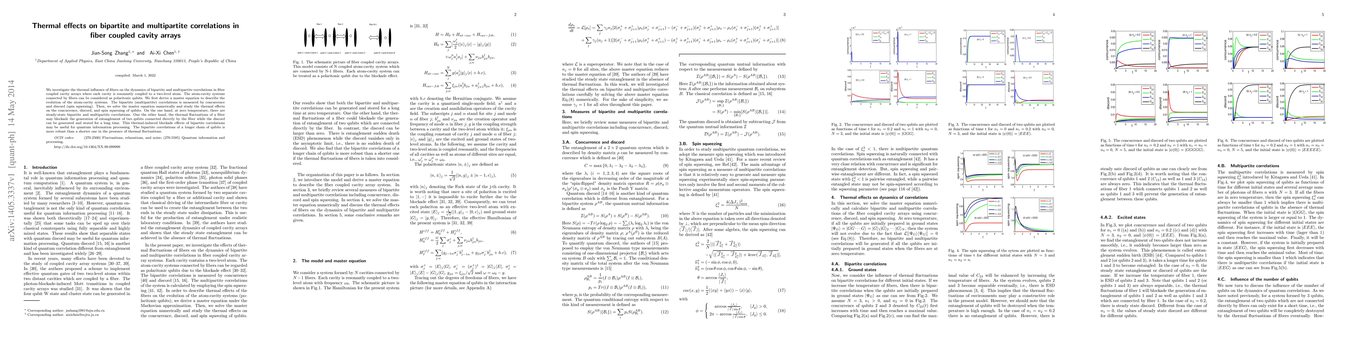 Thumbnail for Thermal effects on bipartite and multipartite correlations in fiber
  coupled cavity arrays