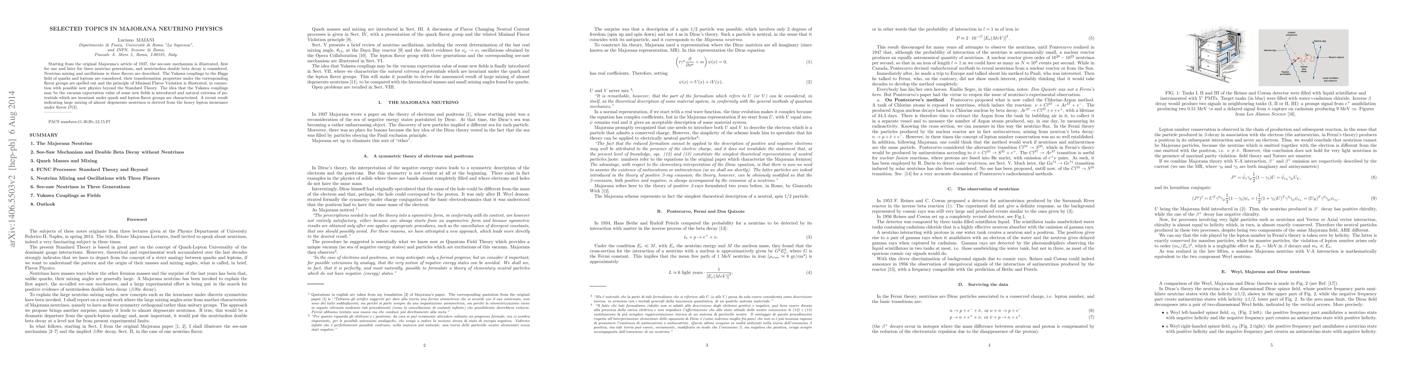 Thumbnail for Selected Topics in Majorana Neutrino Physics