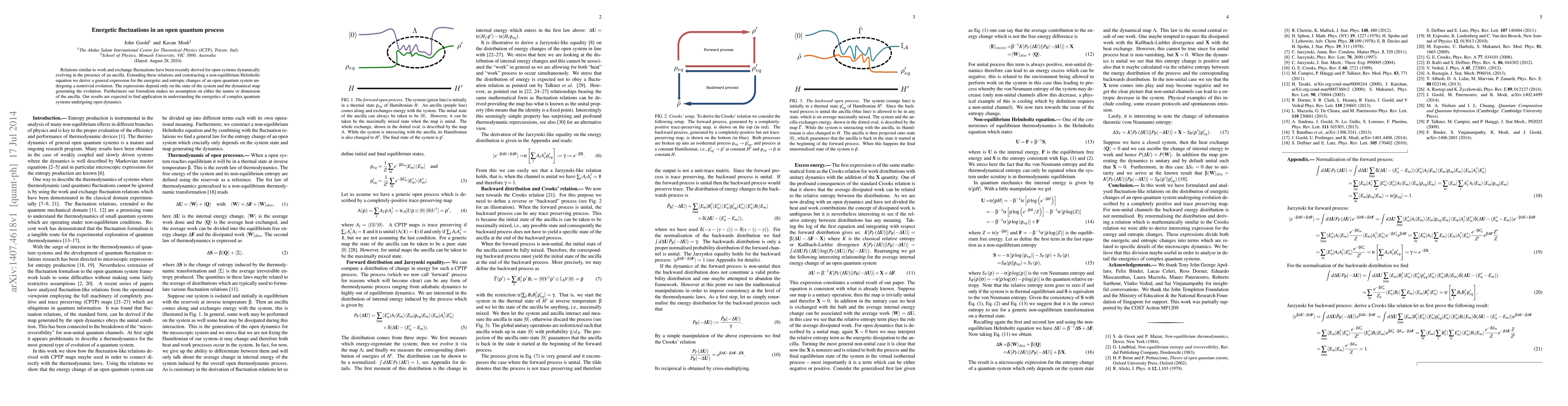 Thumbnail for Energetic fluctuations in an open quantum process