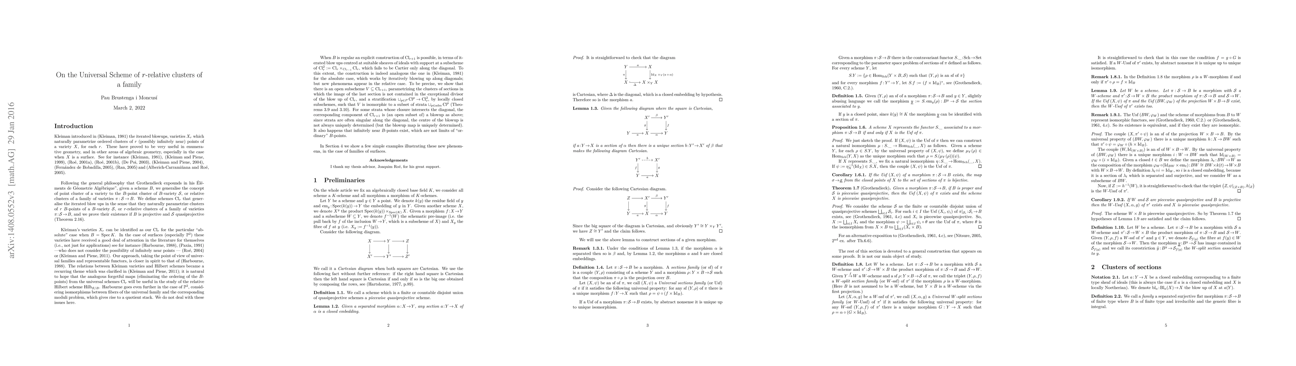 Thumbnail for On the Universal Scheme of $r$-relative clusters of a family