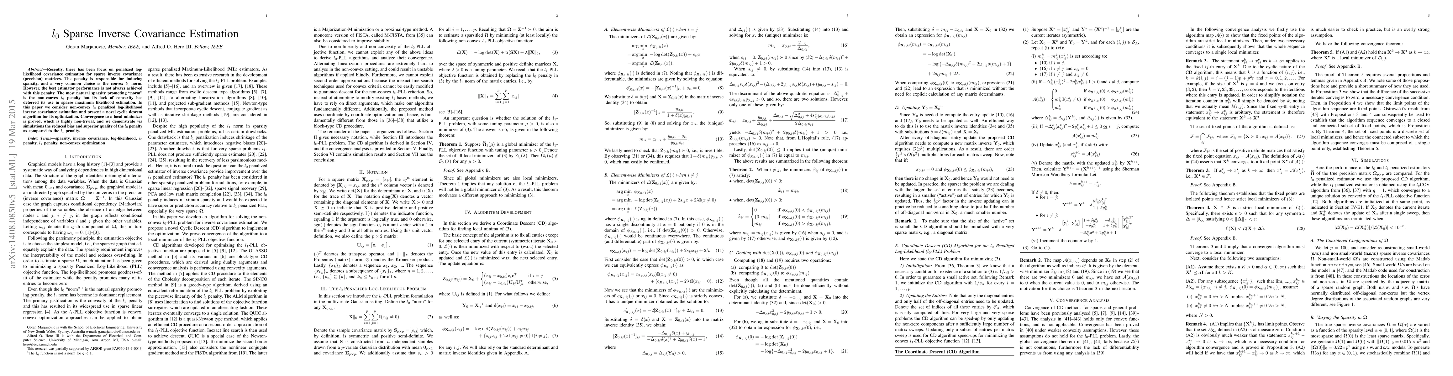Thumbnail for L0 Sparse Inverse Covariance Estimation