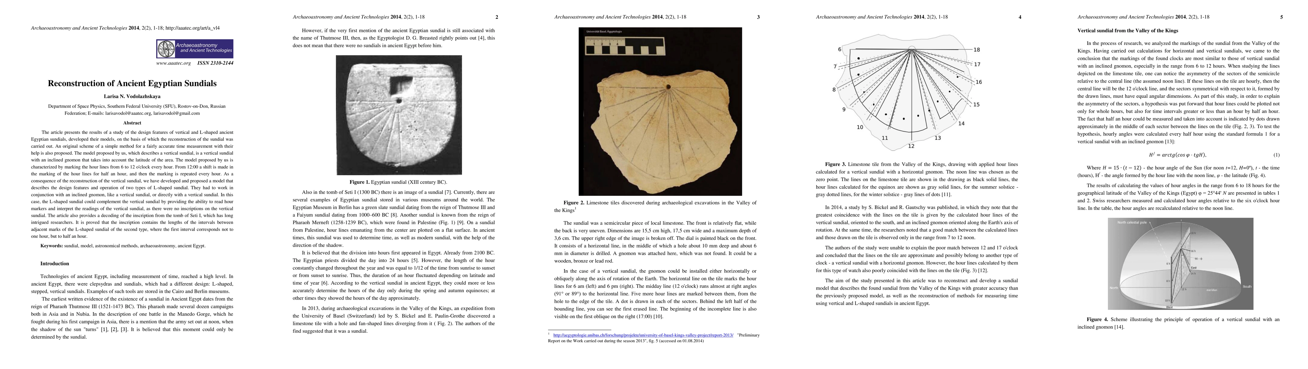 Thumbnail for Reconstruction of Ancient Egyptian Sundials