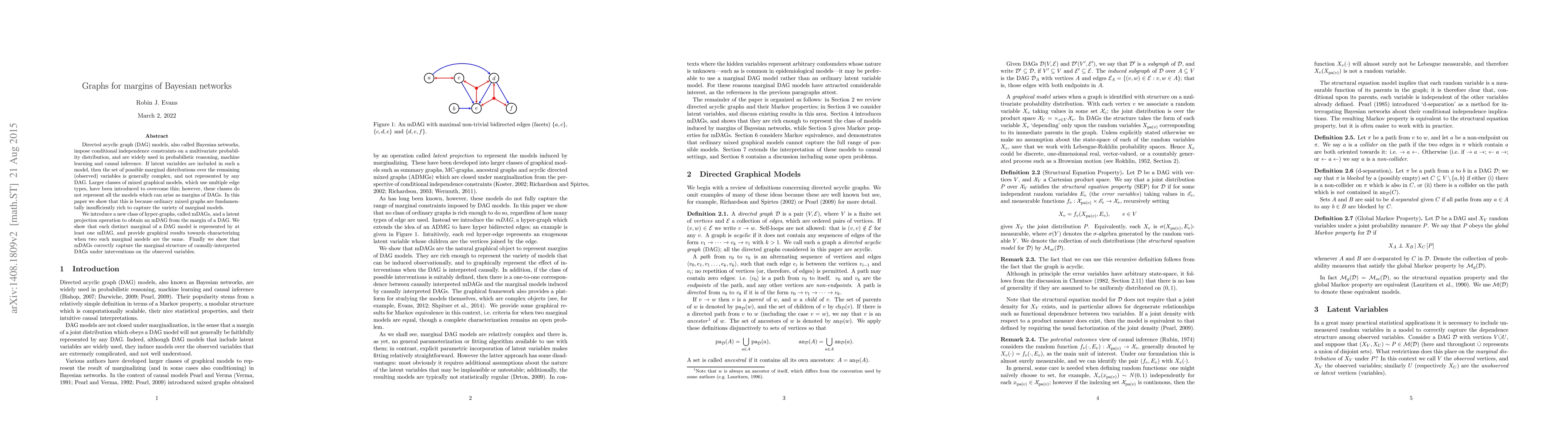 Thumbnail for Graphs for margins of Bayesian networks