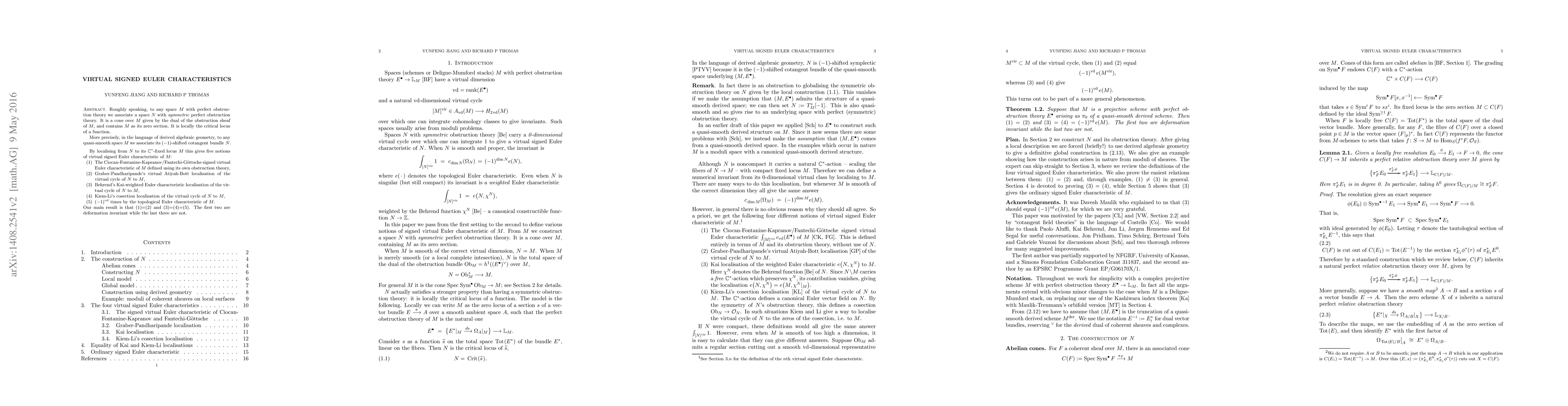 Thumbnail for Virtual signed Euler characteristics